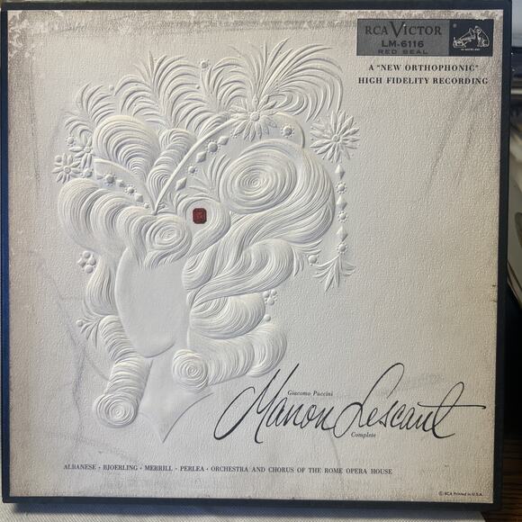 Puccini, MANON LESCAUT, Jonel Perlea, Orchestra & Chorus 3LP Box Set + BOOKLET!! - Picture 1 of 16